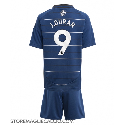 Aston Villa Jhon Duran #9 Maglia Gara Terza Repliche 2024-25 Bambino Maniche Corte Aston Villa Jhon Duran #9 Maglia Gara Terza Repliche 2024-25 Bambino Maniche Corte